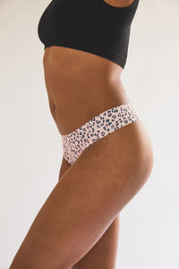 Chic animal print on Bonks Thong for a trendy look